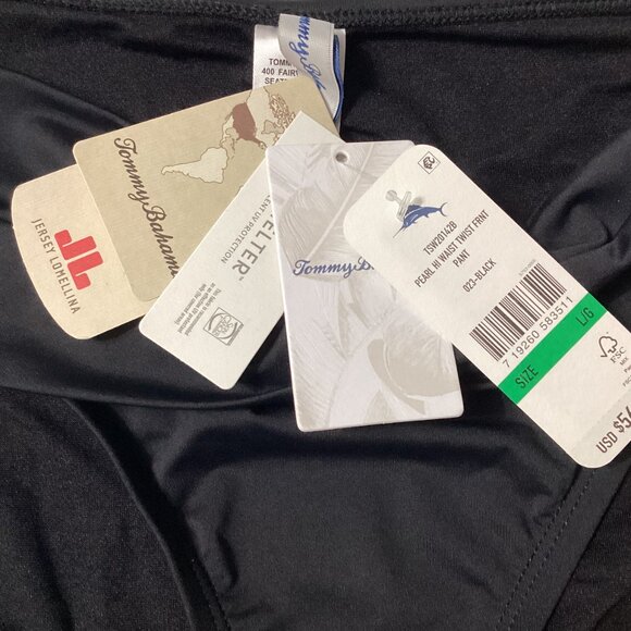 Tommy Bahama Pearl Solids Twist Front High Waisted Bikini Bottom - Picture 4 of 7